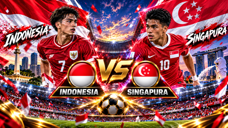 Pertandingan Indonesia vs Singapura: Jadwal, Head to Head, Skuad, dan Fakta Menarik