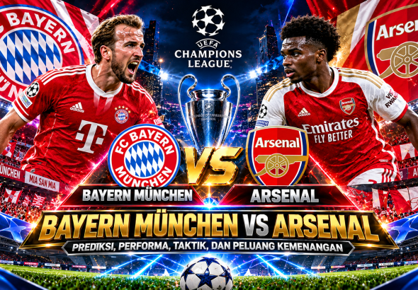Bayern München vs Arsenal: Analisis Pertandingan, Head-to-Head, Taktik, dan Pemain Kunci