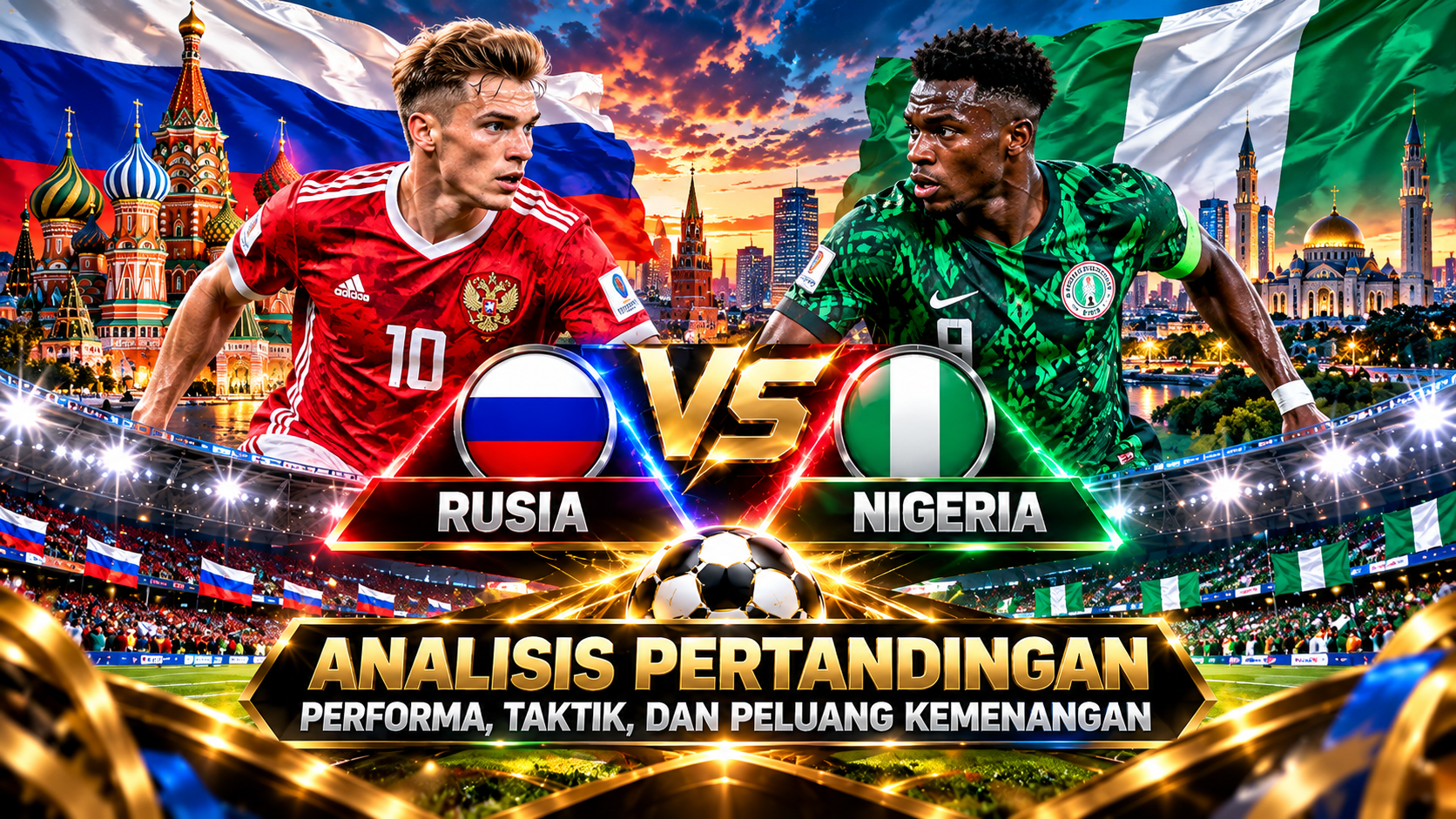 Pertandingan Rusia vs Nigeria: Jadwal, Head-to-Head, dan Analisis Laga