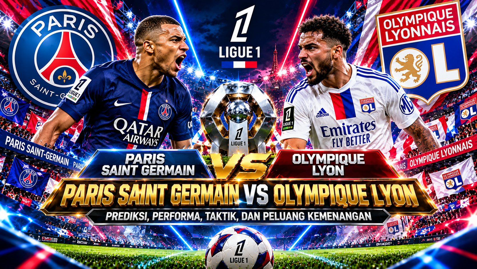 Paris Saint Germain vs Olympique Lyon: Analisis Pertandingan, Strategi, dan Pemain Kunci