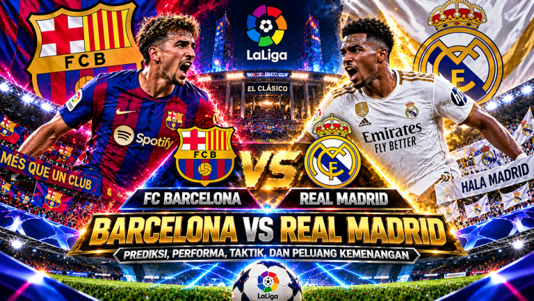 Barcelona vs Real Madrid: Analisis El Clásico, Taktik Permainan, Pemain Kunci, dan Persaingan Gelar La Liga