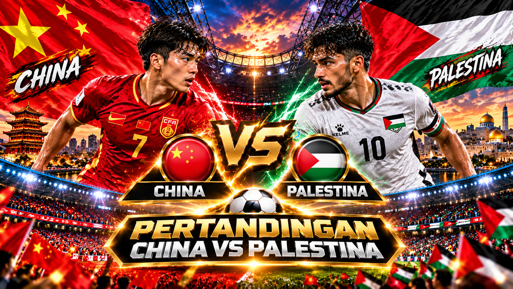Pertandingan China vs Palestina: Sejarah Pertemuan, Jadwal, dan Gambaran Laga